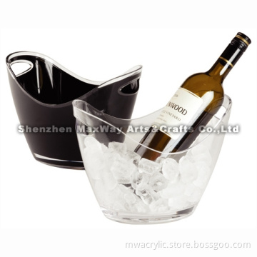 Modern and Stylish Acrylic/Lucite Ice Bucket for Party and Celebrating Occasion